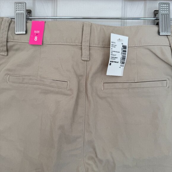 NWT The Children's Place Girls, Sandy Khaki Uniform Bermuda Shorts, Size 8 - Picture 9 of 12
